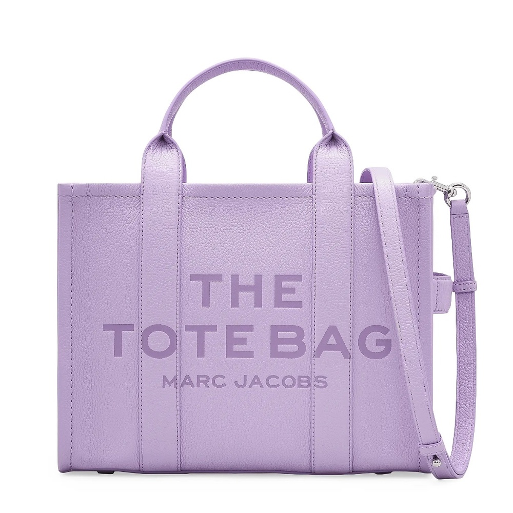 MARC JACOBS The Leather Medium Tote Bag – Wisteria - Picture 1 of 10